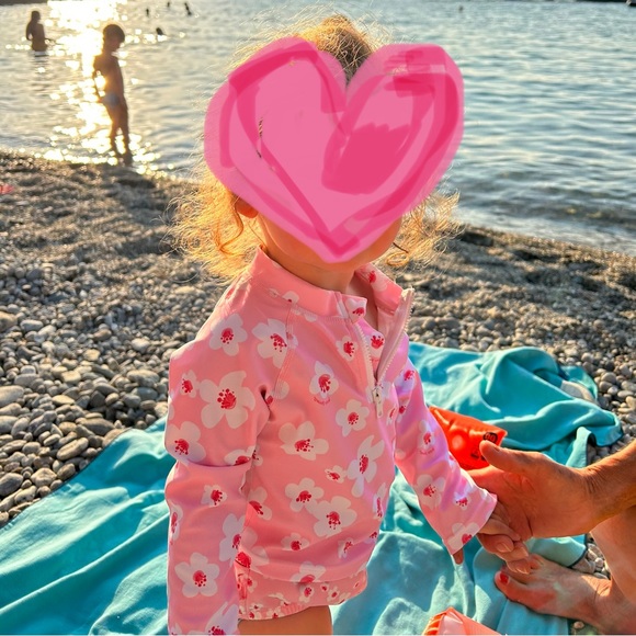 iplay - Rashguard and Swim Diaper set - Pink Blossom - 4T - Picture 9 of 9